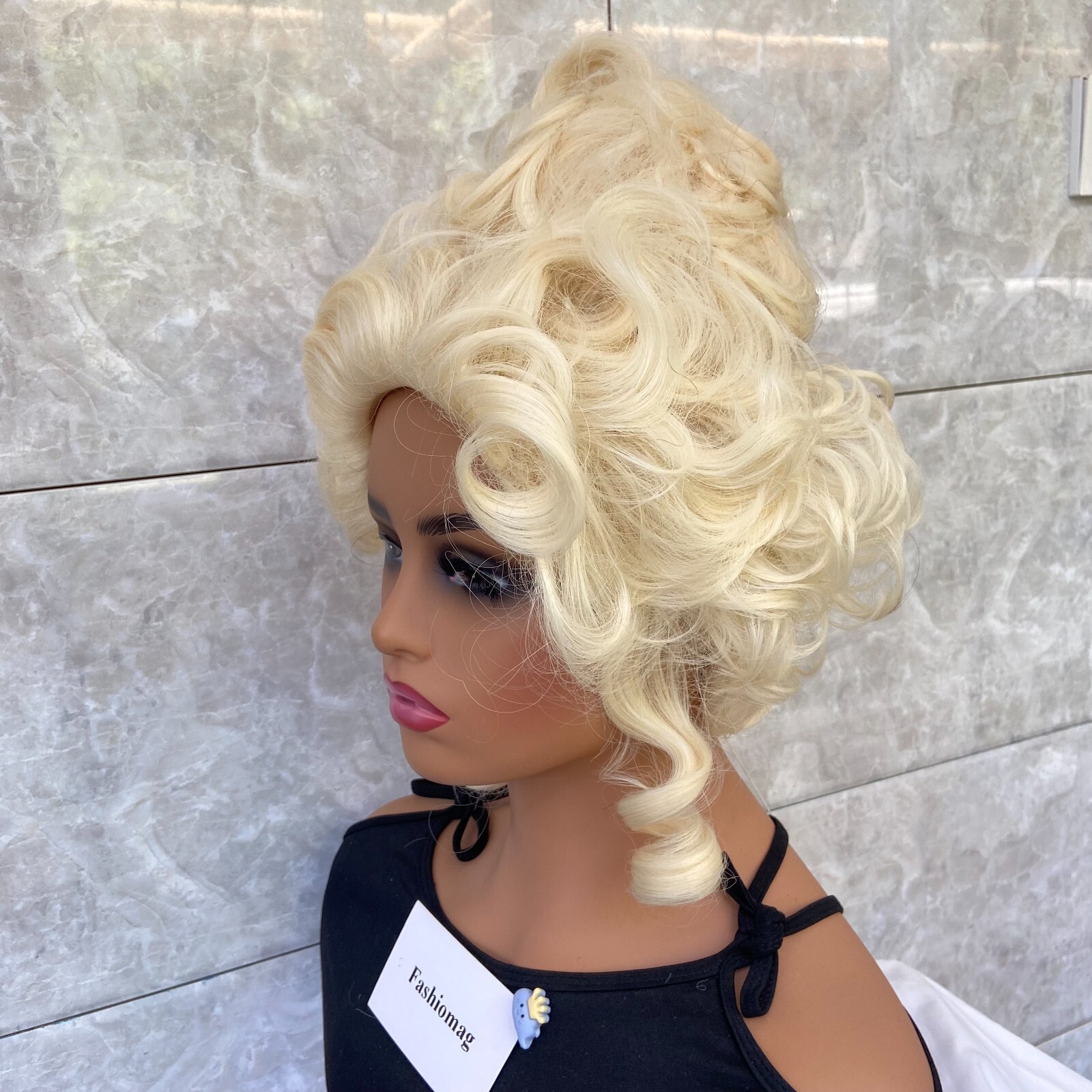 Marie Antoinette Synthetic Hair Cosplay Wig Princess Medium Curly Heat Resistant