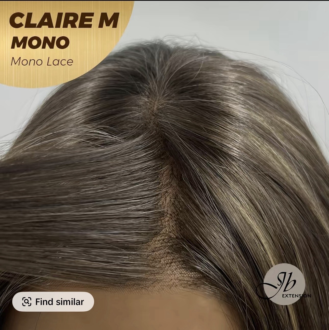 JBEXTENSIONS Claire Mono Part Wavy Hazelnut Shade