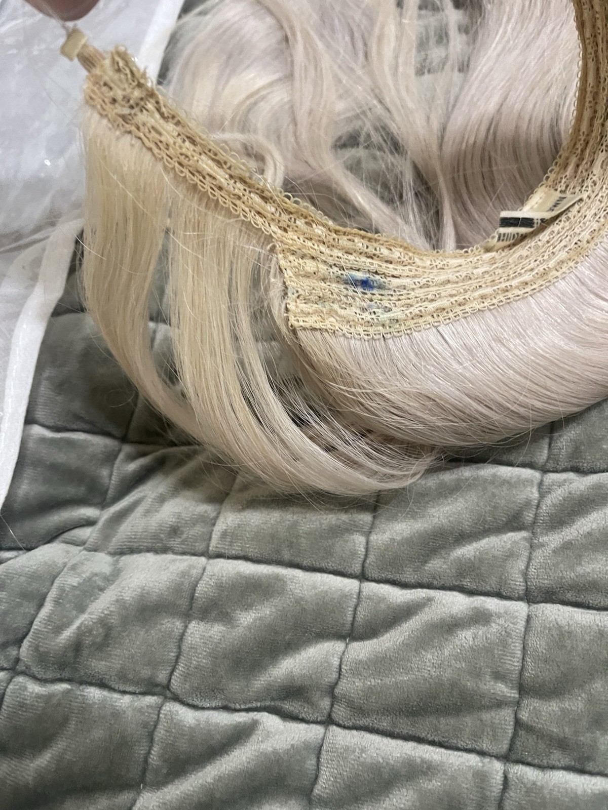 Hidden Crown Halo Extension 20” Inches  # 58 Sterling Plus Fringe Bang