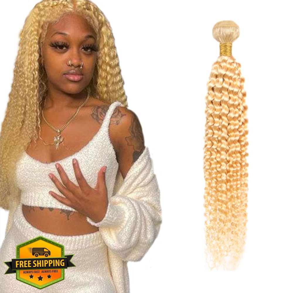 MavKuvx 26 Inch #613 Blonde Water Wave Hair Bundles