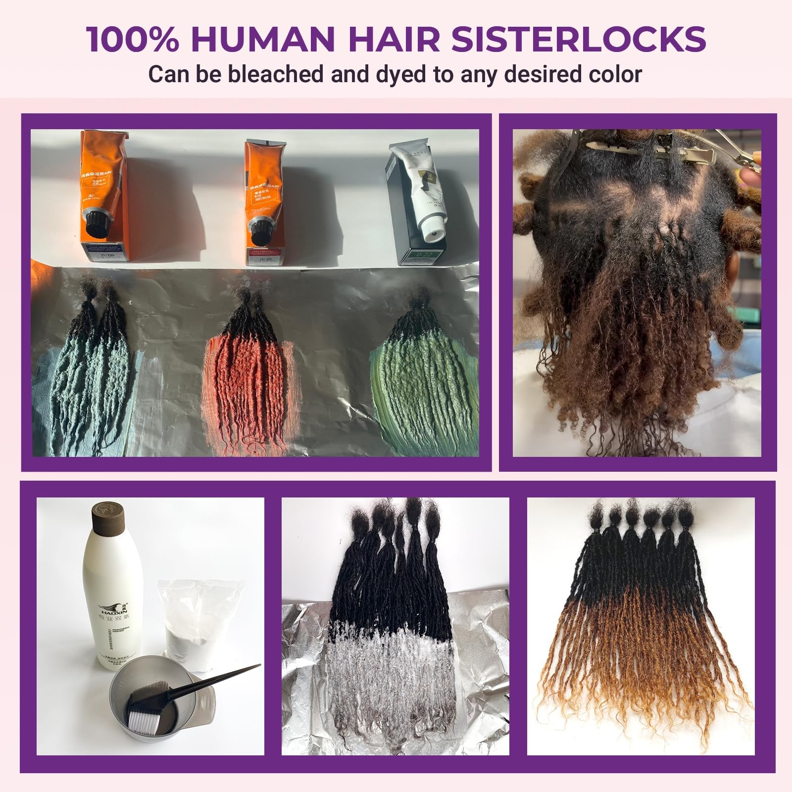 Kgrt Sister Locs Extensions Human Hair Microlocs Dreadlock Extensions100 Real