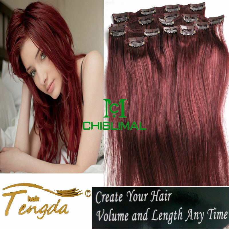 New 8pcs Clip In Human Hair Extensions 80g 120g 16- 28inch Remy Hair Salon Hair