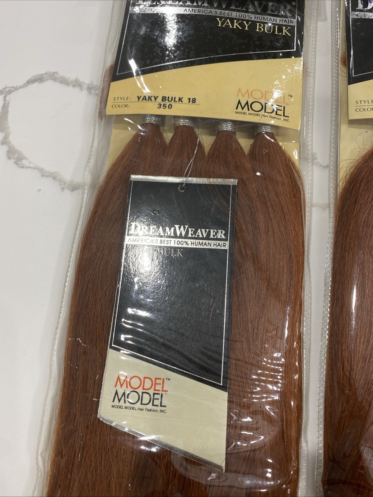 Human Hair Weave ModelModel Dream Weaver Yaky (18 Inch (Pack of 2) 350