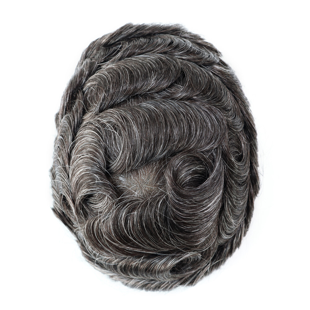 Swiss Lace Toupee For Men Human Hair Replecement System Natural Hairpieces