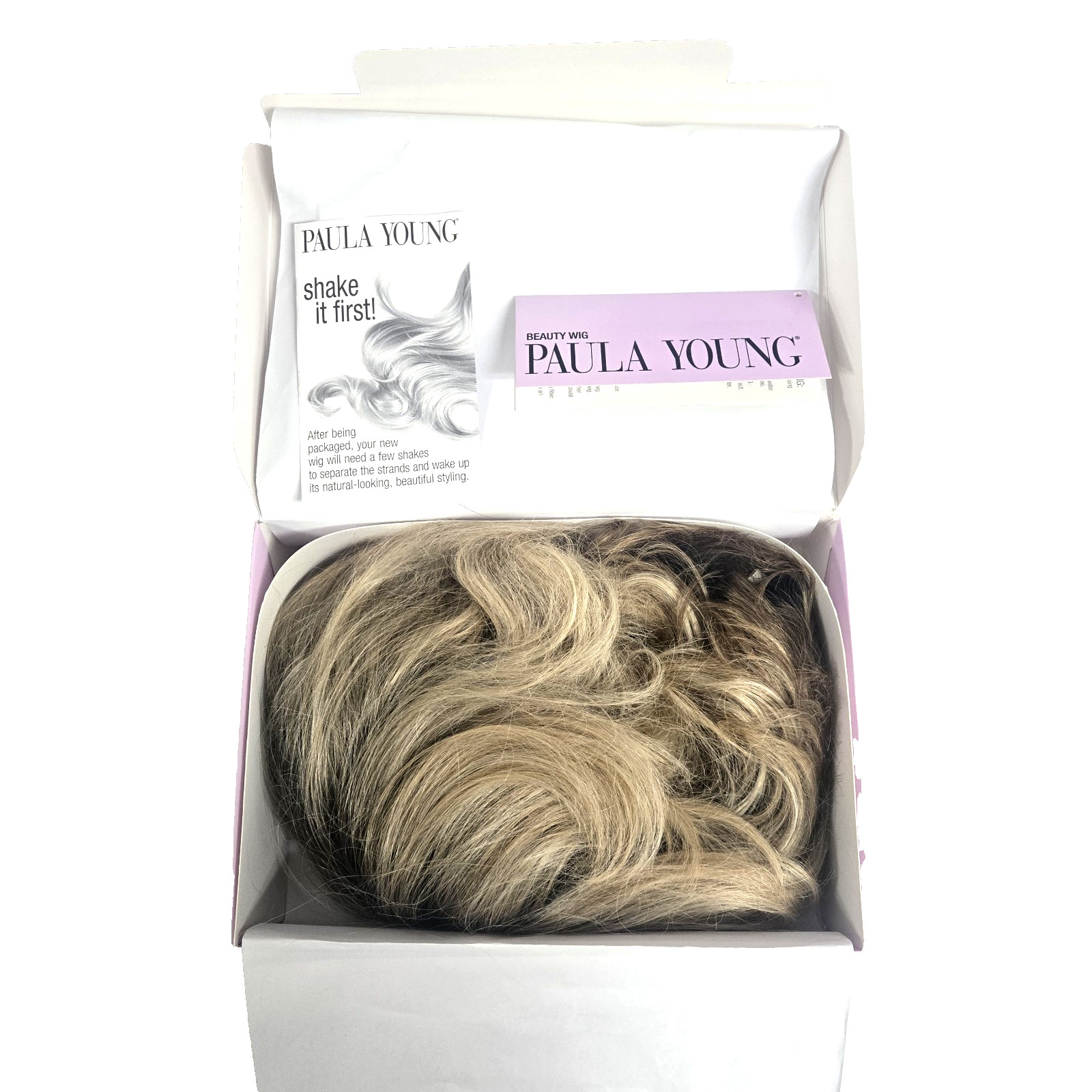 Paula Young Beauty Wig Lily Short Curly Bob A1423 Color Honey Bun Average New