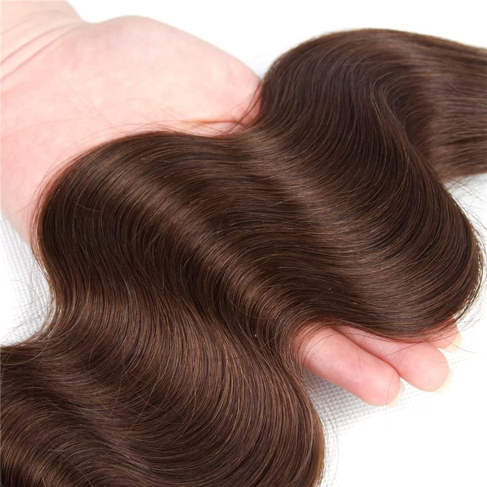 Bamilala Brazilian Chocolate Brown Human Hair Bundles 20 22 24 Inch Body Wave