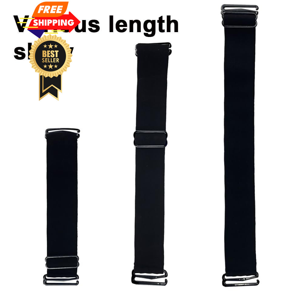 2 PCS Adjustable Elastic Band for Wigs Removable 3 Count (Pack of 1), Black
