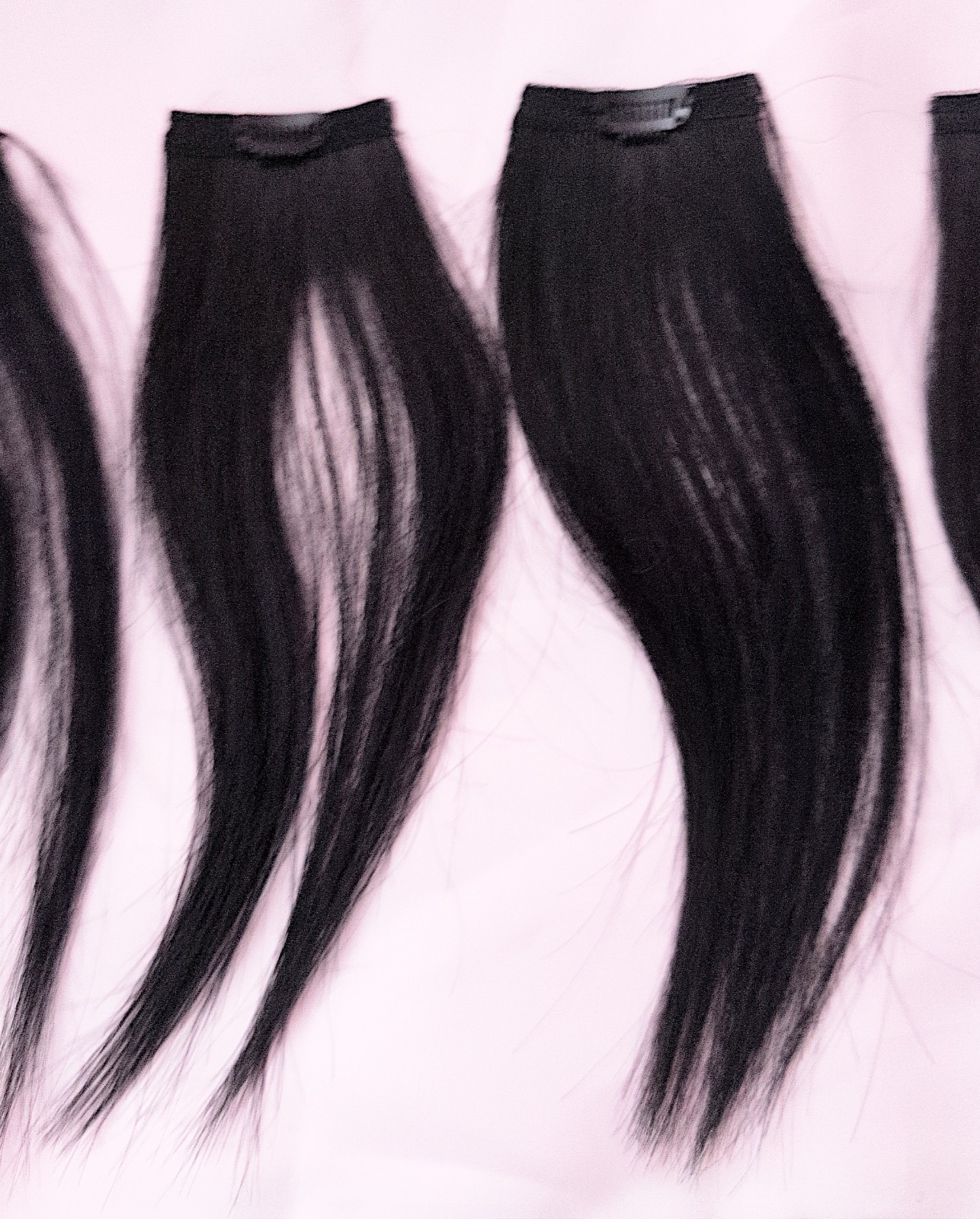 Black Hair Extensions 6PC Bundle Weft Lot Clip In Human Hair 10 Inches