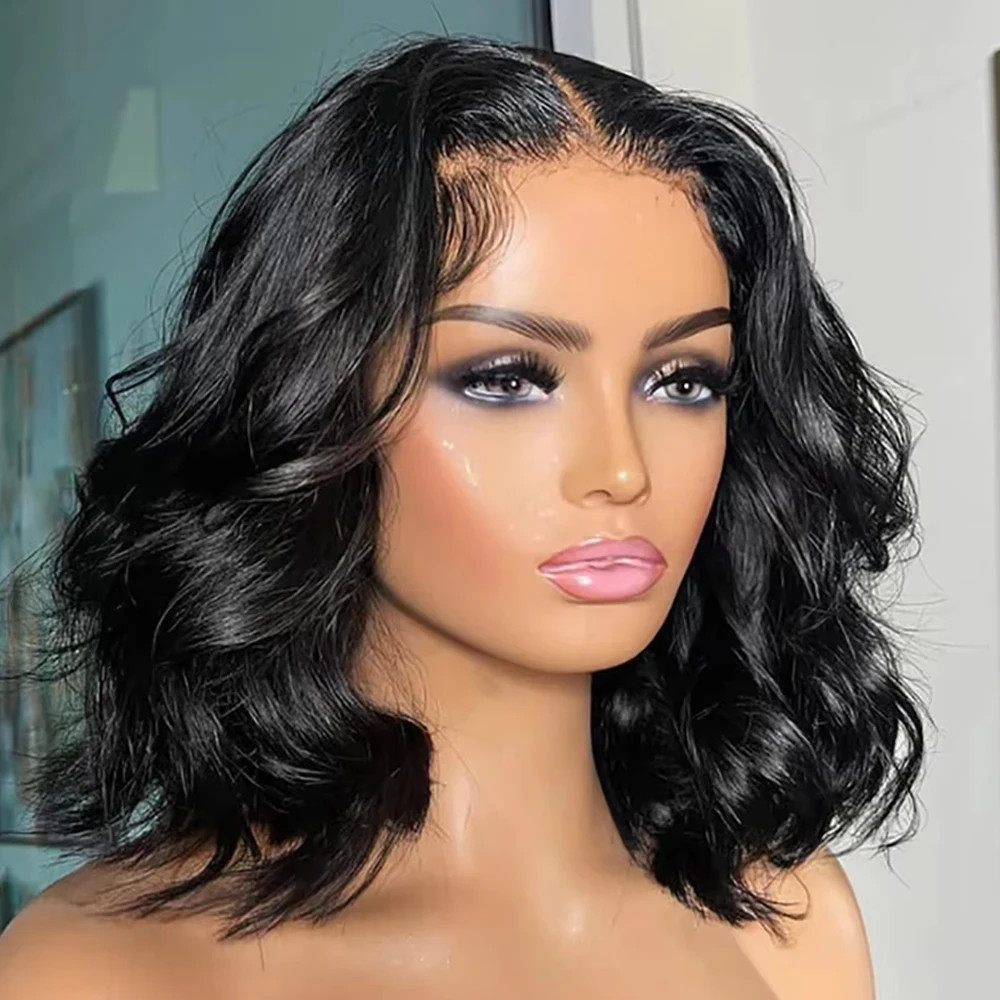 Glueless Body Wave Bob Wig 13×6 Lace Front Human Hair Short Wigs for Black Women
