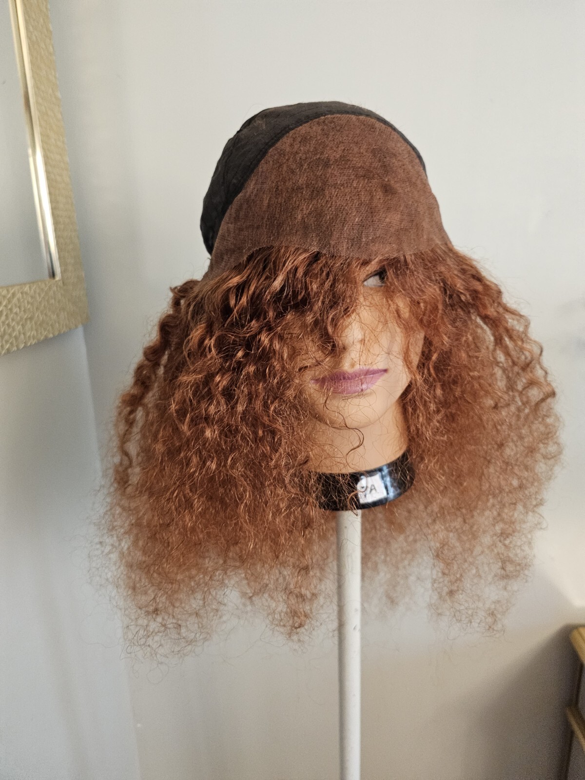 High Quality regular Top 22 to 23″ curly wavy 100% Virgin Human Hair Lace Wig
