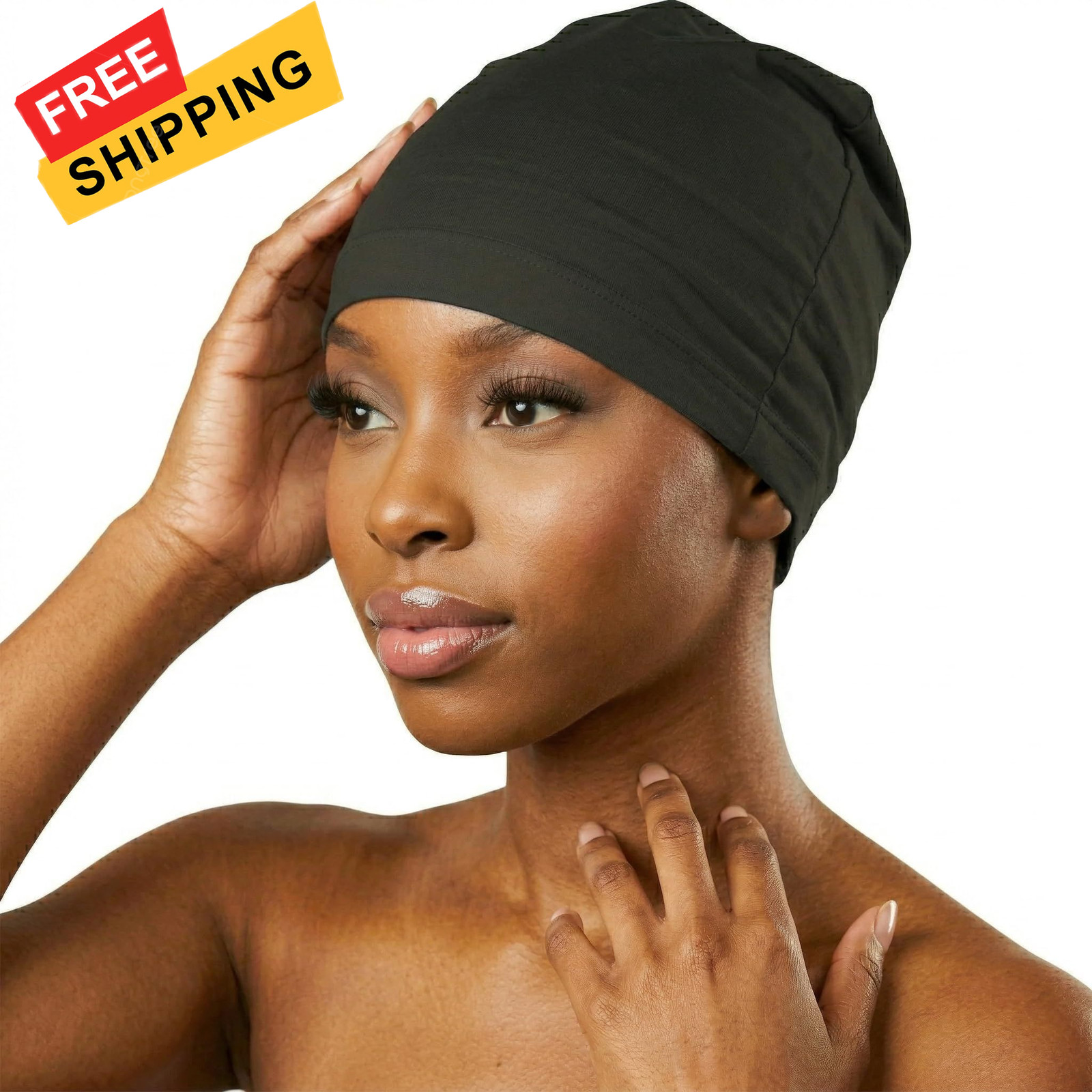 Donna Collection Spandex Women’s Cap One Size, Black