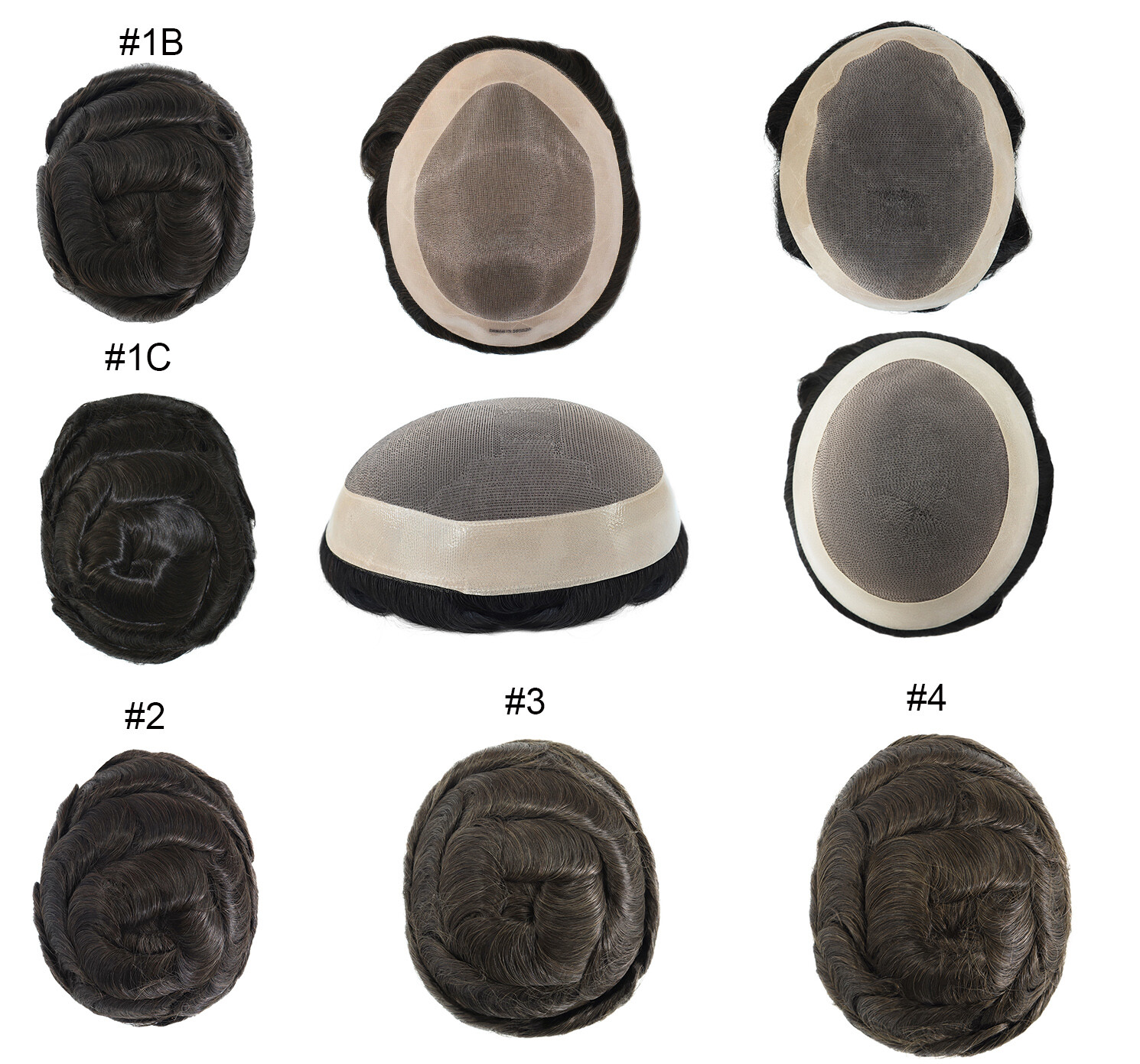 Mens Toupee Human Hair Durable Fine Mono Hair pieces For Gent Men Hairpieces