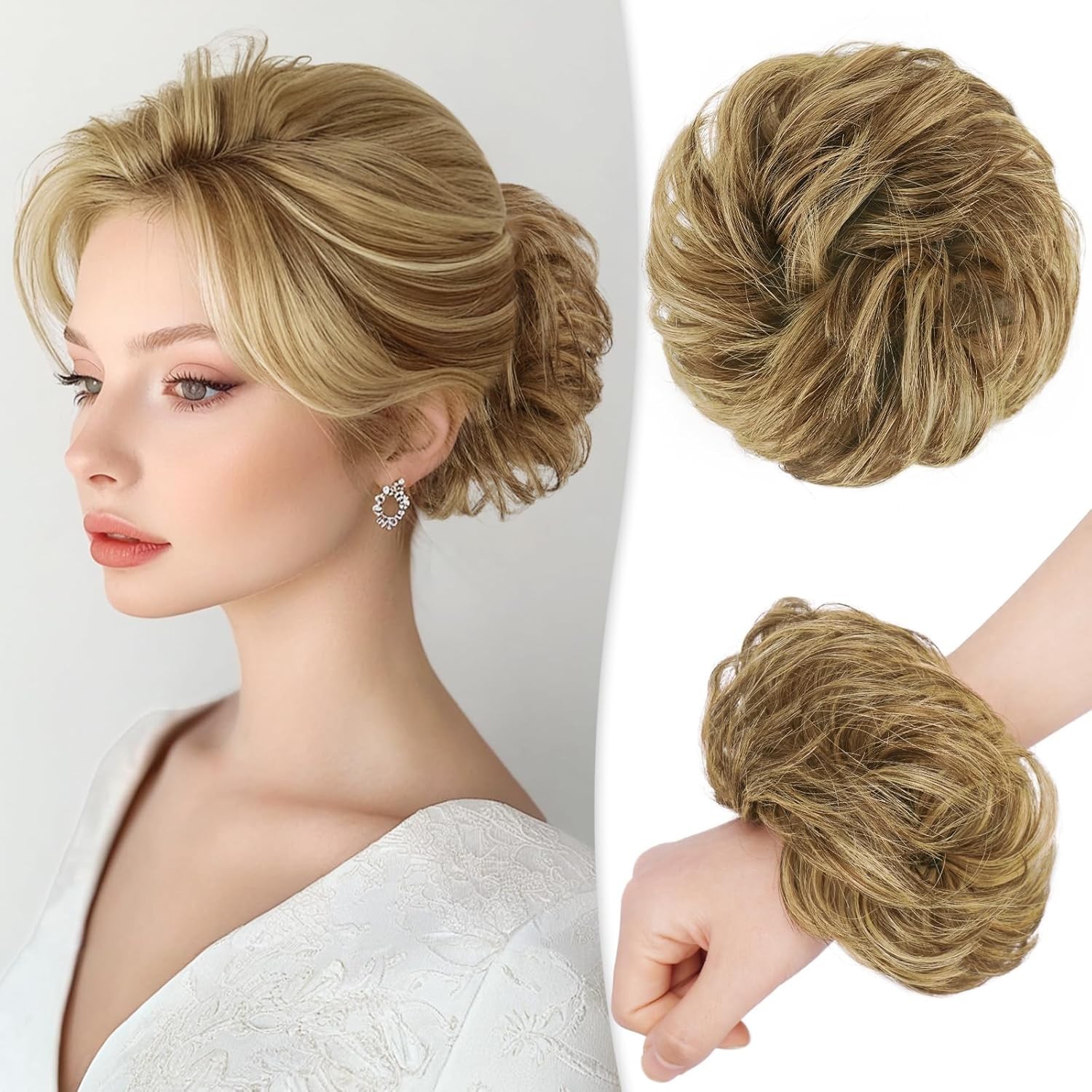 Chongos Poetizes De 100% Cabello Humano Real Natural Extenciones Color Castaño