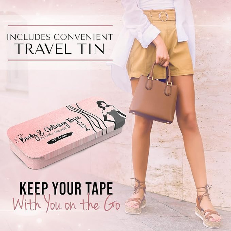 Double Sided Tape for Clothes, Body and Fashion (75 Pack) | Clothing and Hem Tap