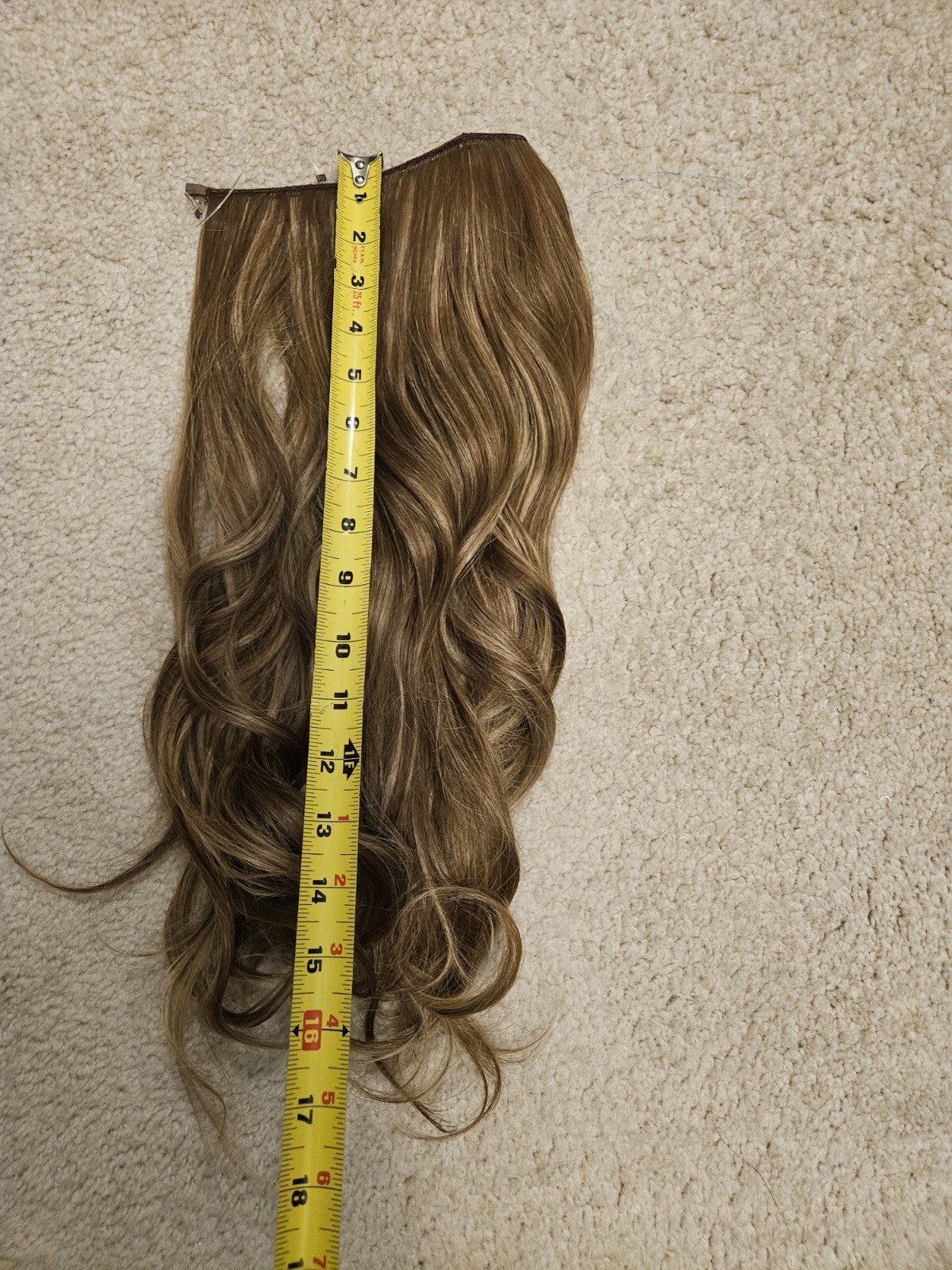 BEAUTIFUL Carmel Brown Invisible Extension WITH CLIPS Body Wave Hair