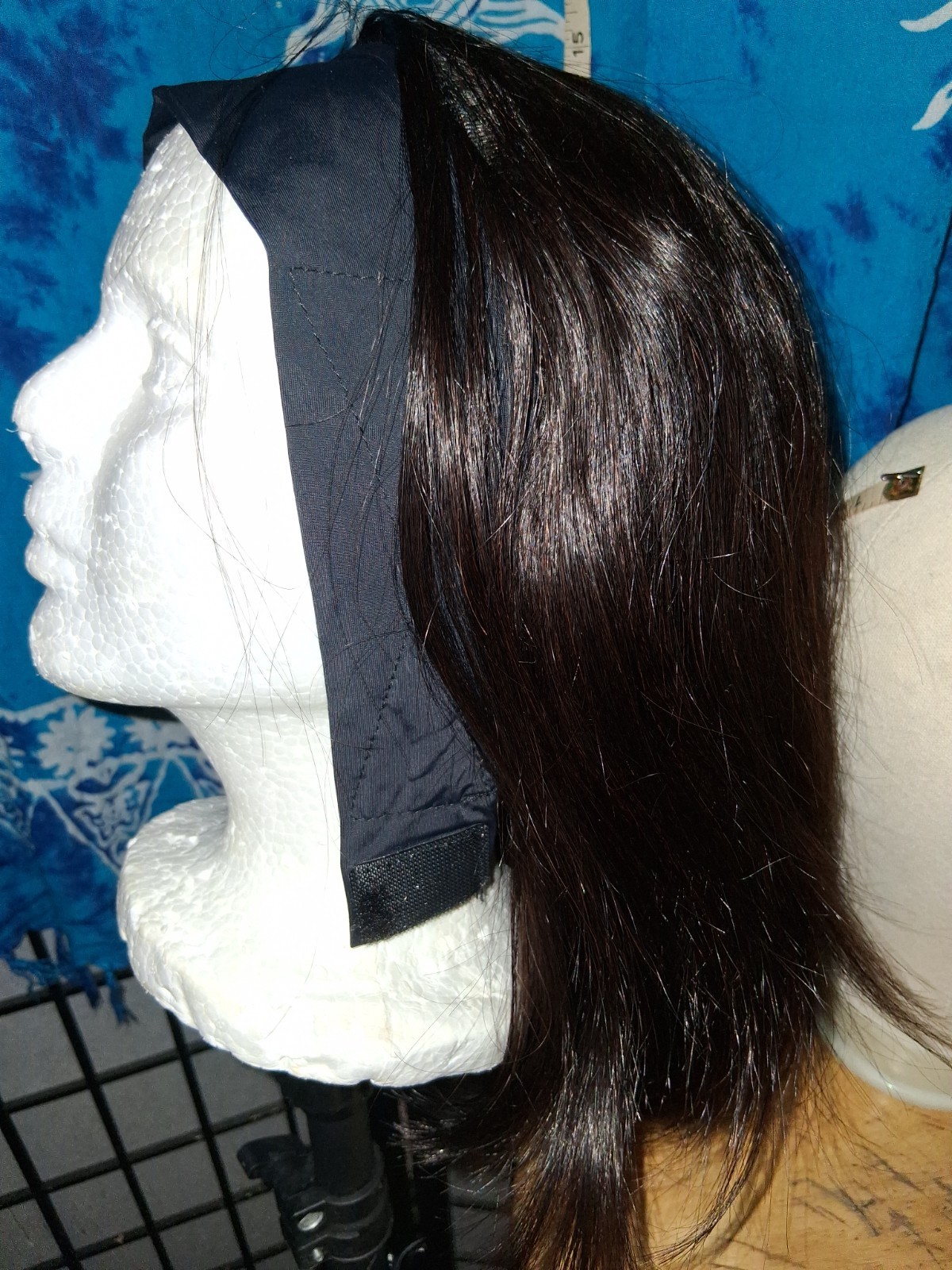 LUVME Throw On & Go Headband Human Hair Wig 16 Inches