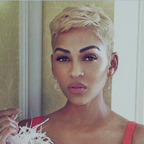 Short Pixie Haircut 100% Human Hair Short Blonde Wigs for Black Women None Lace