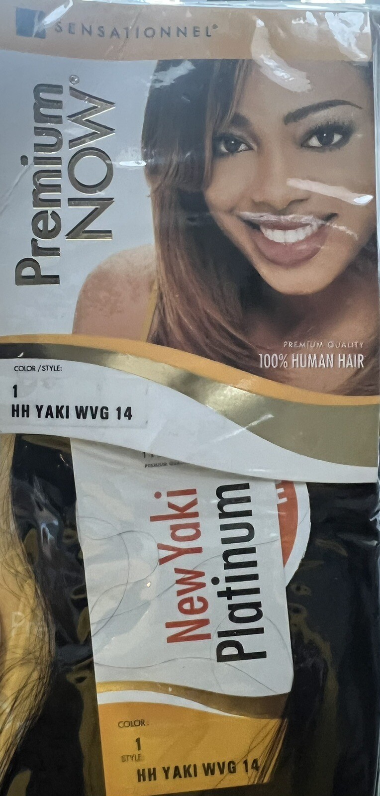 Sensational 100% Human Hair Yaki WVG 14” Color 1