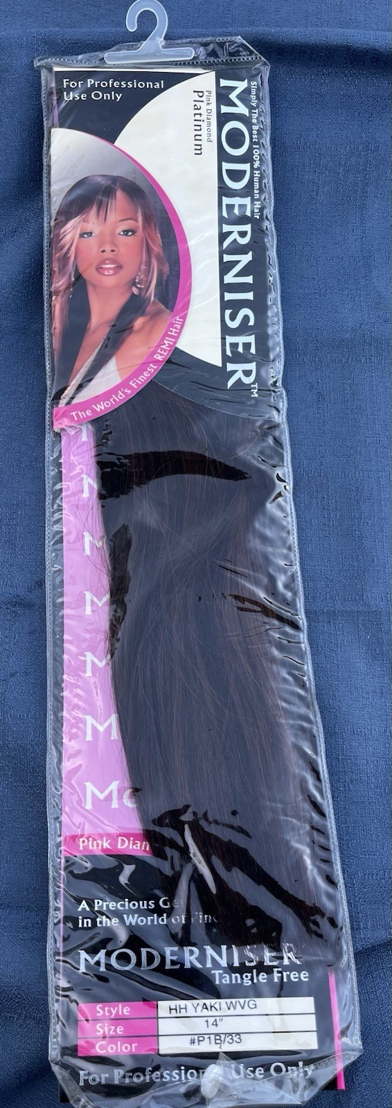 Pink Diamond Platinum 14” 100% Human Hair, Color# P1B/33