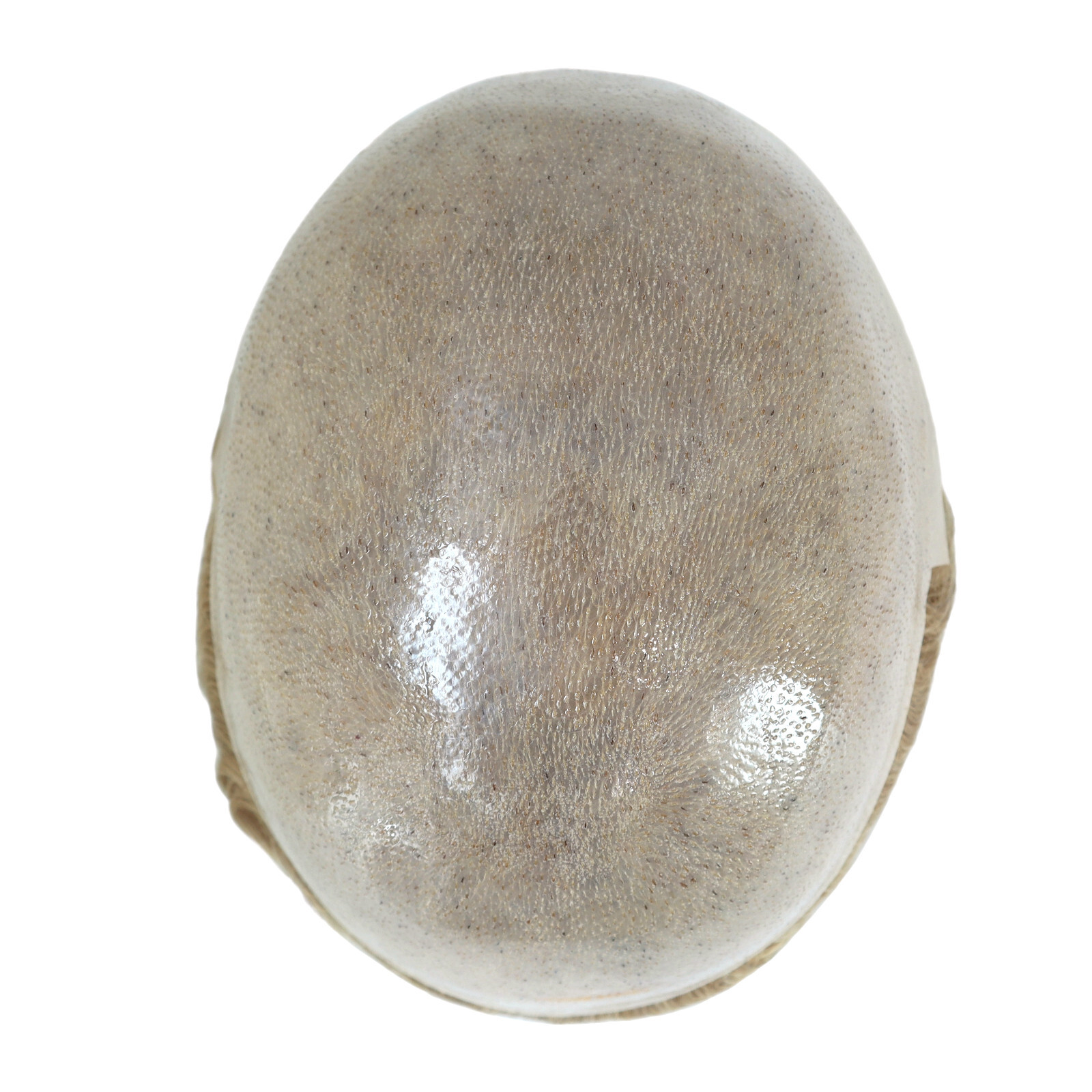 Natural Mens Toupee 0.08mm Thin Skin Human Hair Replacement System Hairpiece#22R