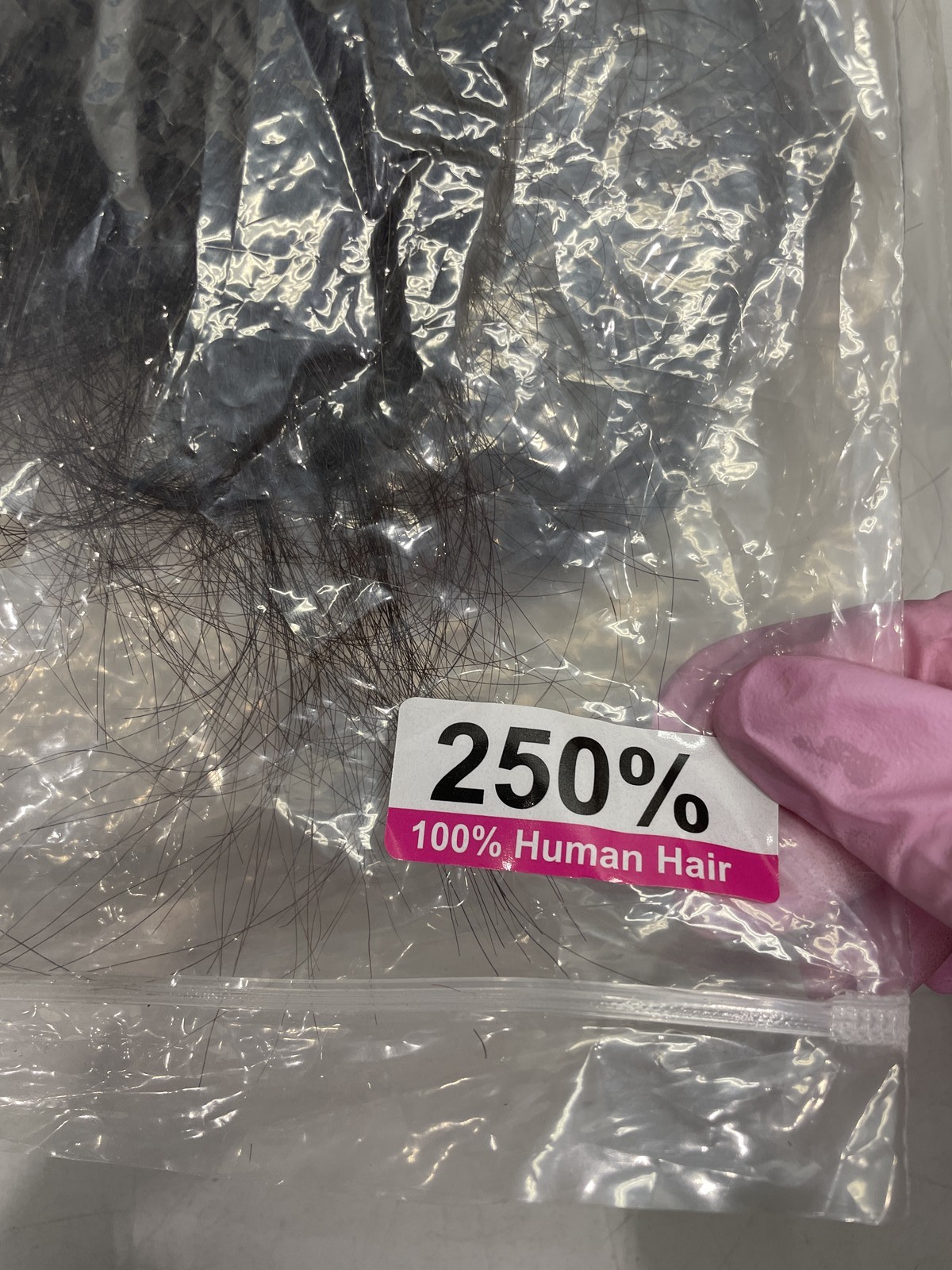 Wowangel Natural Black Human Hair 250% Density Lace Front Wig, 30″