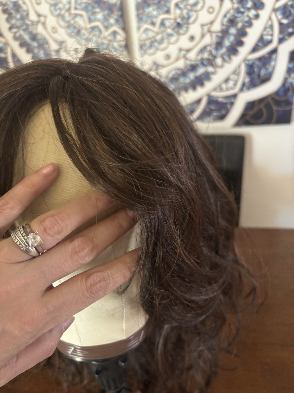 Luxury Lace, Front Tea, Part Heat, Safe, Synthetic Wig, Brunette Layers