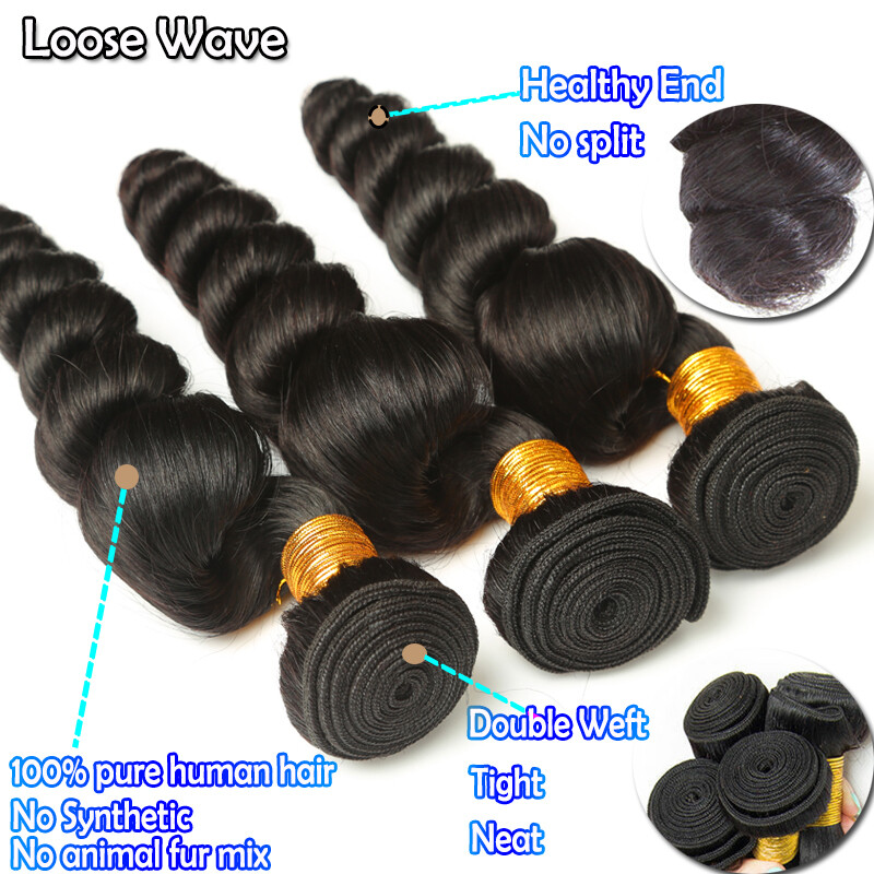 8A 100G/Bundle Wave Brazilian Peruvian Indian Virgin Human Hair Deep Curly Wave