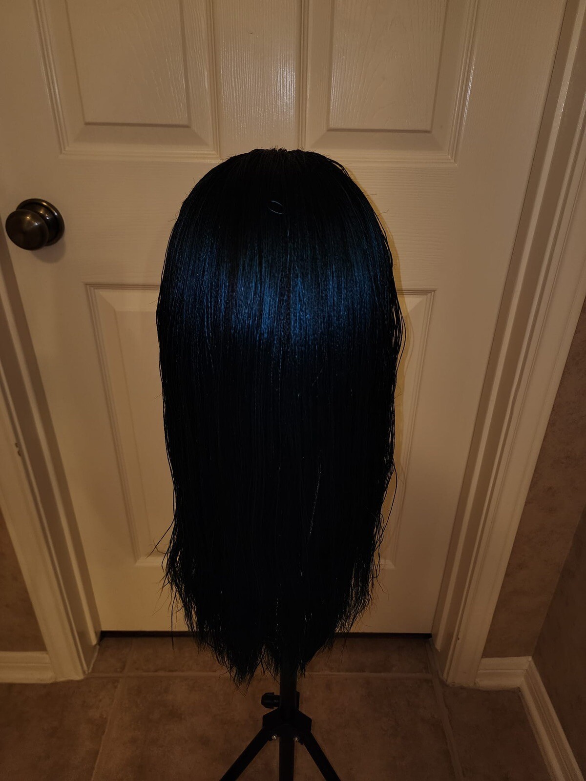 Long Afro Braided Wig Nano Micro Braids Wigs