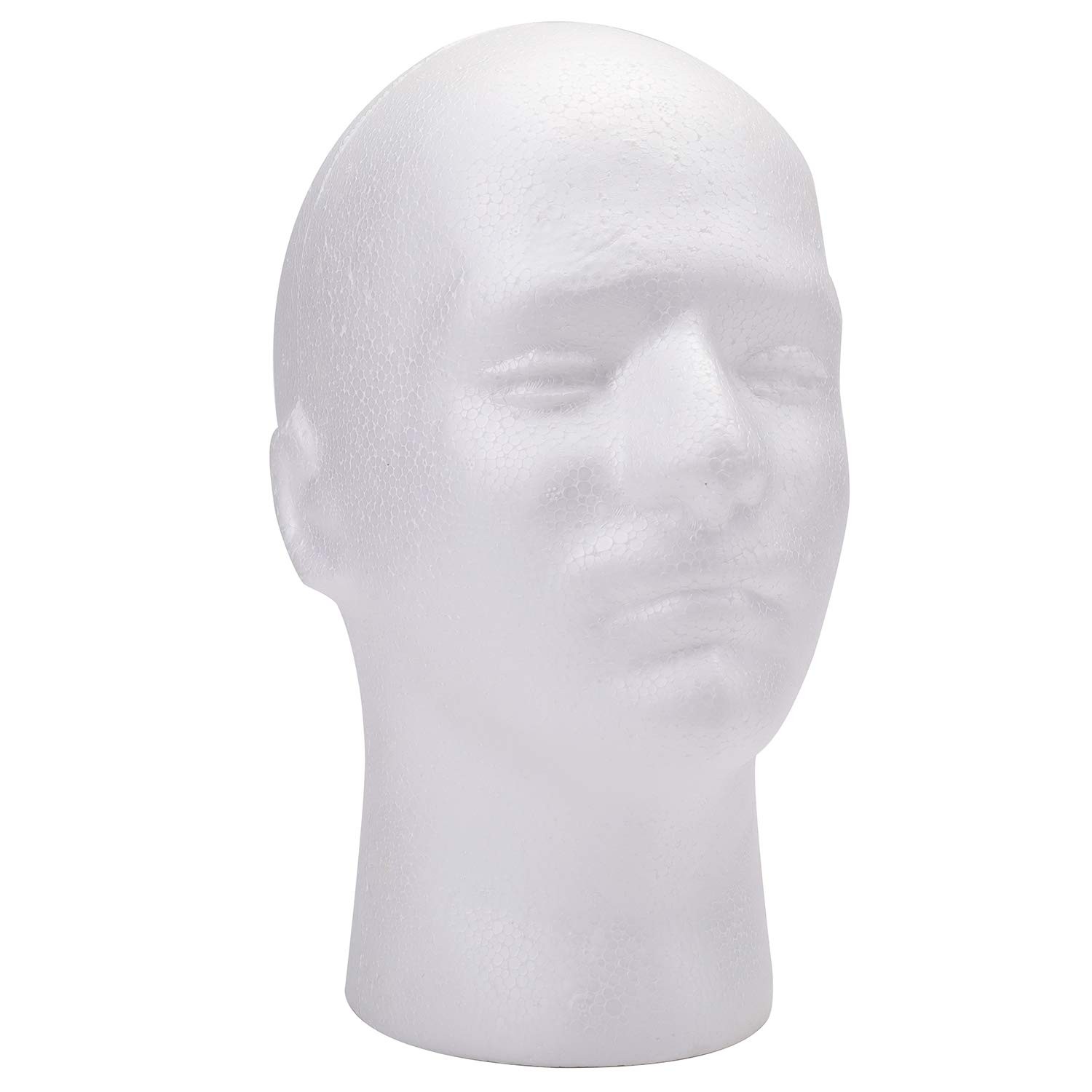 Foraineam 2 Pack Male Foam Head 11 Inch Man 2 Count (Pack of 1), White