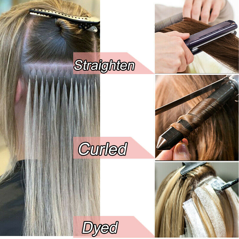 Micro Loop Real Human Hair Extensions Micro Ring Bead Link Remy Highlight Blonde