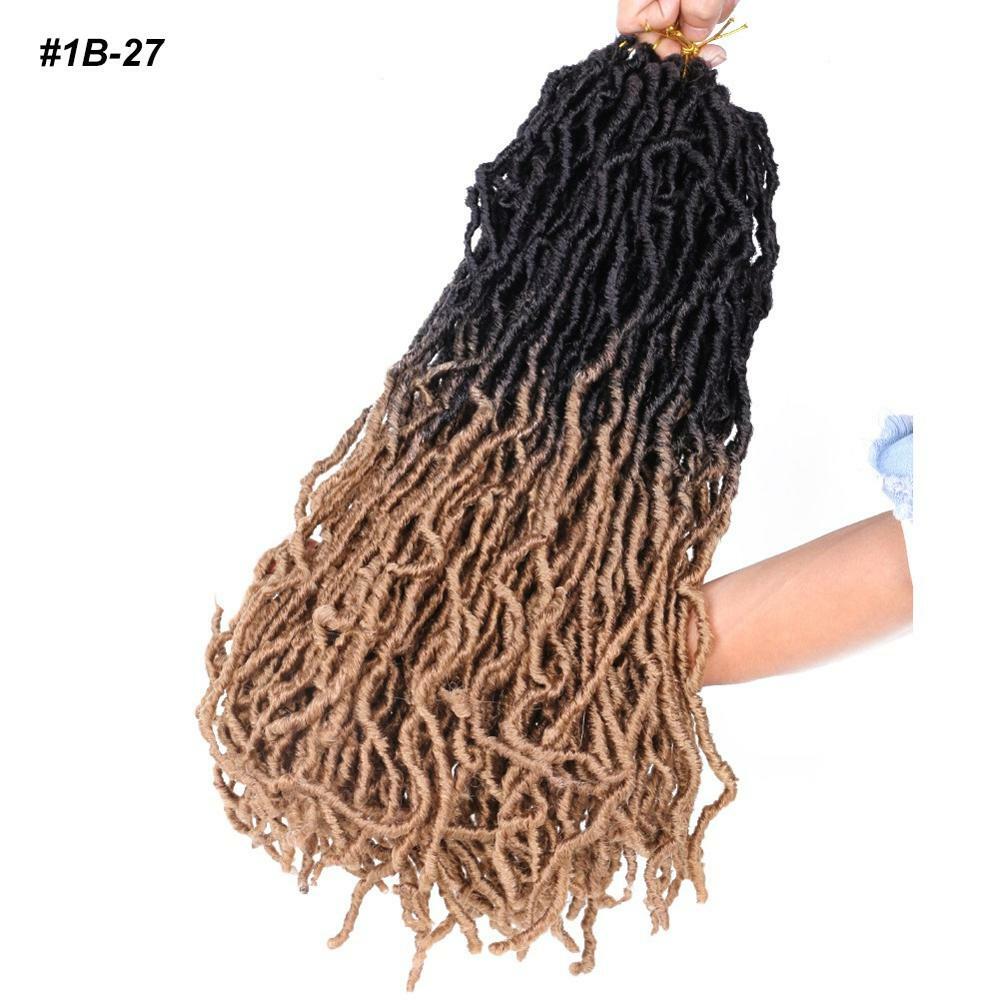 18″ Faux Synthetic Crochet Braiding Hair Curly Dreadlocks Hair Crochet Braids