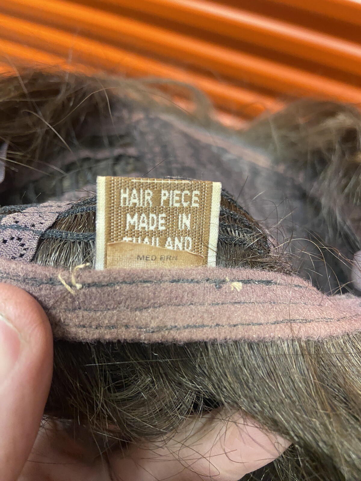 Medium hairpiece made in Thailand preowned
