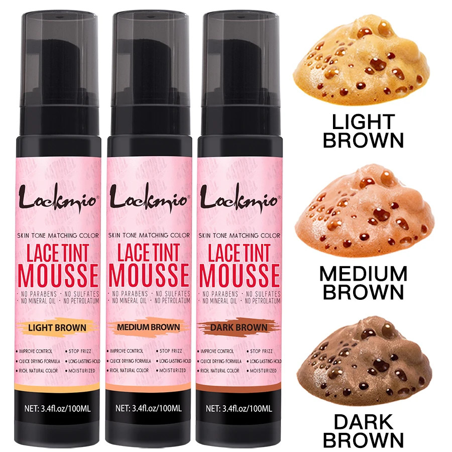 Natural Lace Tint Spray Dyed Foam Mousse for Women 100ML Wigs Mesh Skin-Fitting
