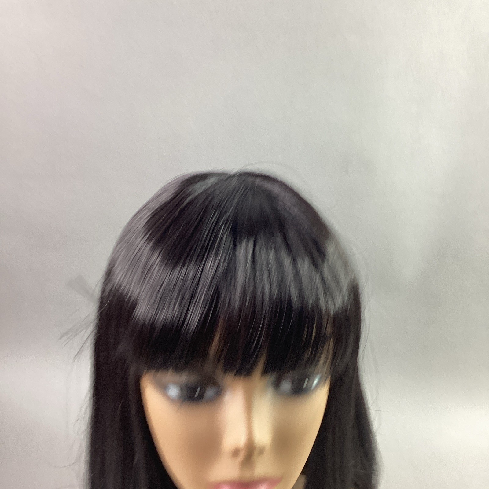 Halo Ashanti Straight #2 Darkest Brown Human Hair Blend Full Wig