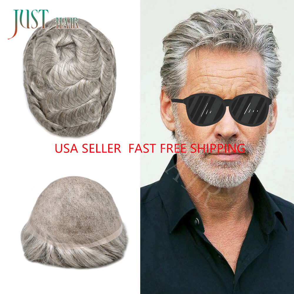 Toupee,Hair replacement,Hairpiece for men,Real Full French lace Mens Hair system