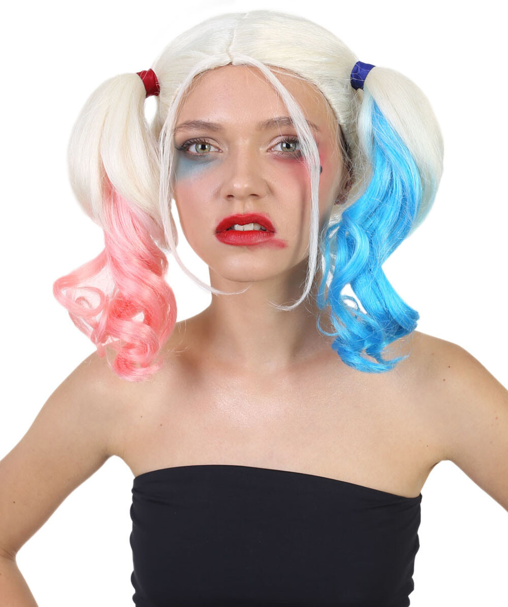 Suicide Womens Wig, Multi-color Cosplay Wig, Premium Breathable Capless Cap,