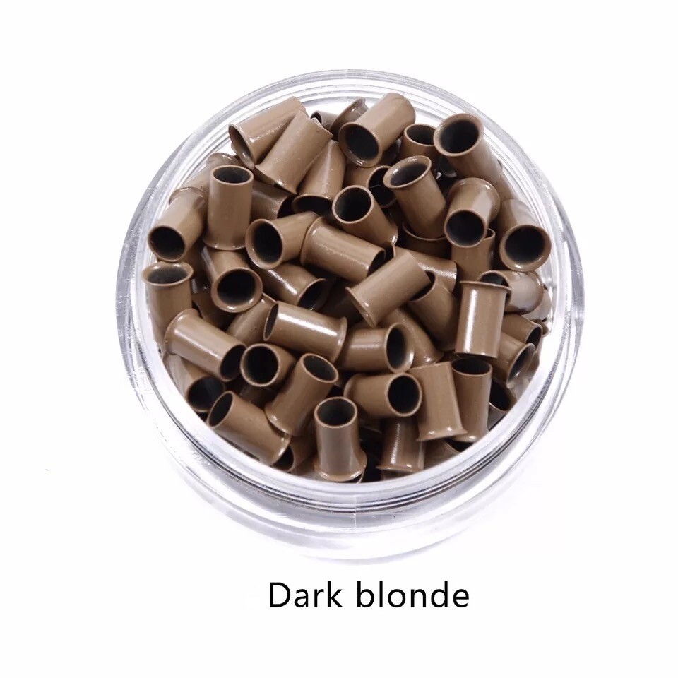 6mm Dark Blonde Copper I-Tips Fusion Micro Tubes Beads Links