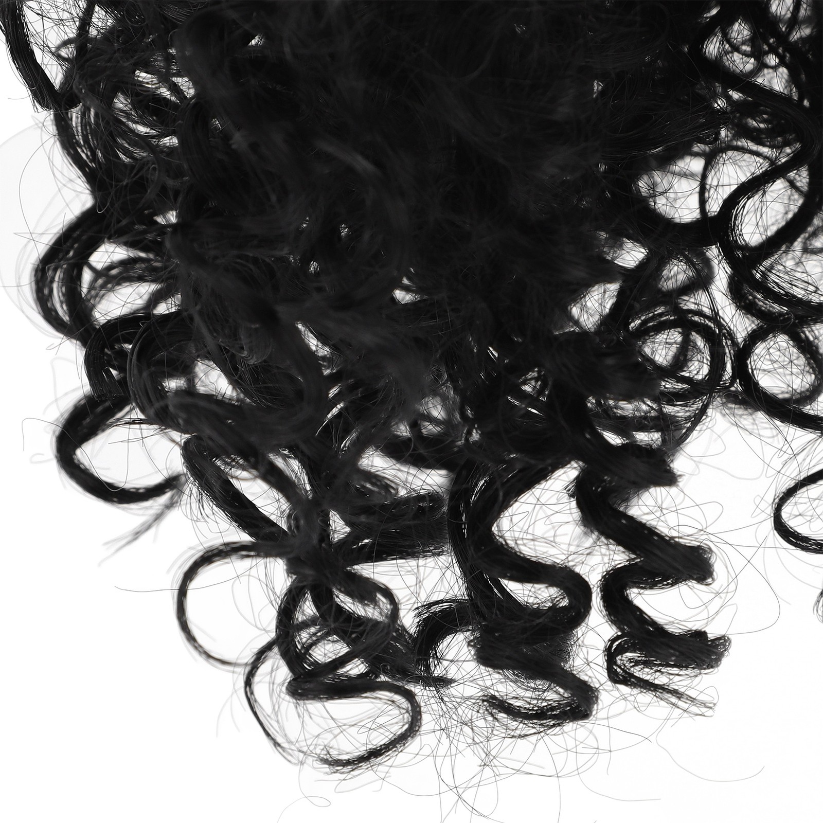 14in Short Curly Deep Wave Wig Middle Part Glueless Adjustable Size Women
