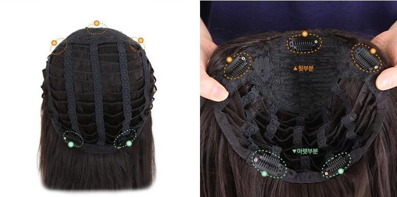 3/4 Half wigs 100% remy human hair half wig body wave hair weft cap