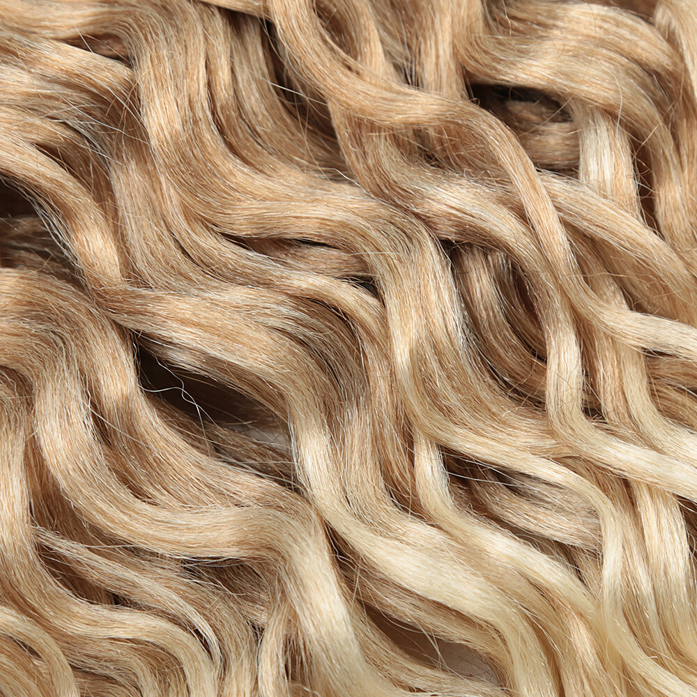 18″/24″ Deep Wave Crochet Braids Hawaii Curls Braiding Hair Extension Synthetic