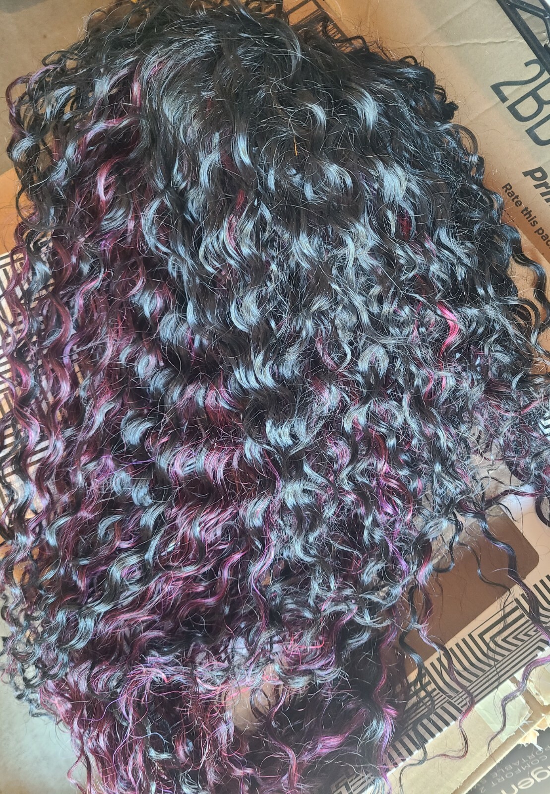 Joedir Wigs Ombre Dark Wine Red Synthetic Hair Ht Kelly PB99GRA