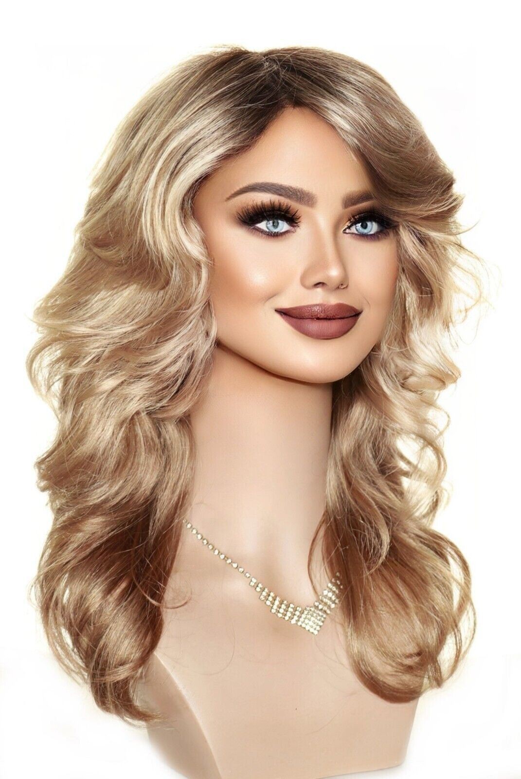 Christine | Envy Wigs | Monopart | Lace Front | Sparkling Champagne