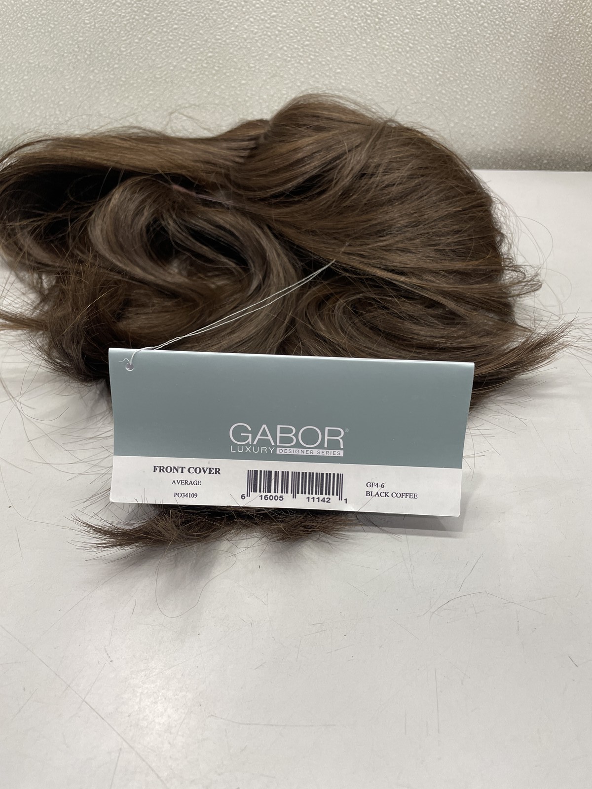 Gabor Front Cover Synthetic Lace Front Mono Top Wig, GF4-6 Black Coffee