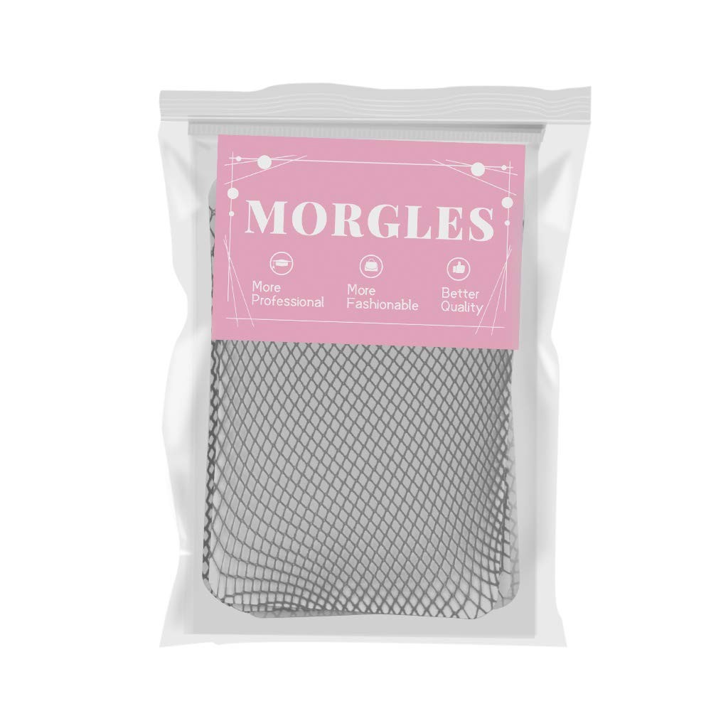 MORGLES 6PCS Wig Cap Non Slip, Black Mesh Net Wig Caps for Women Men, Kids