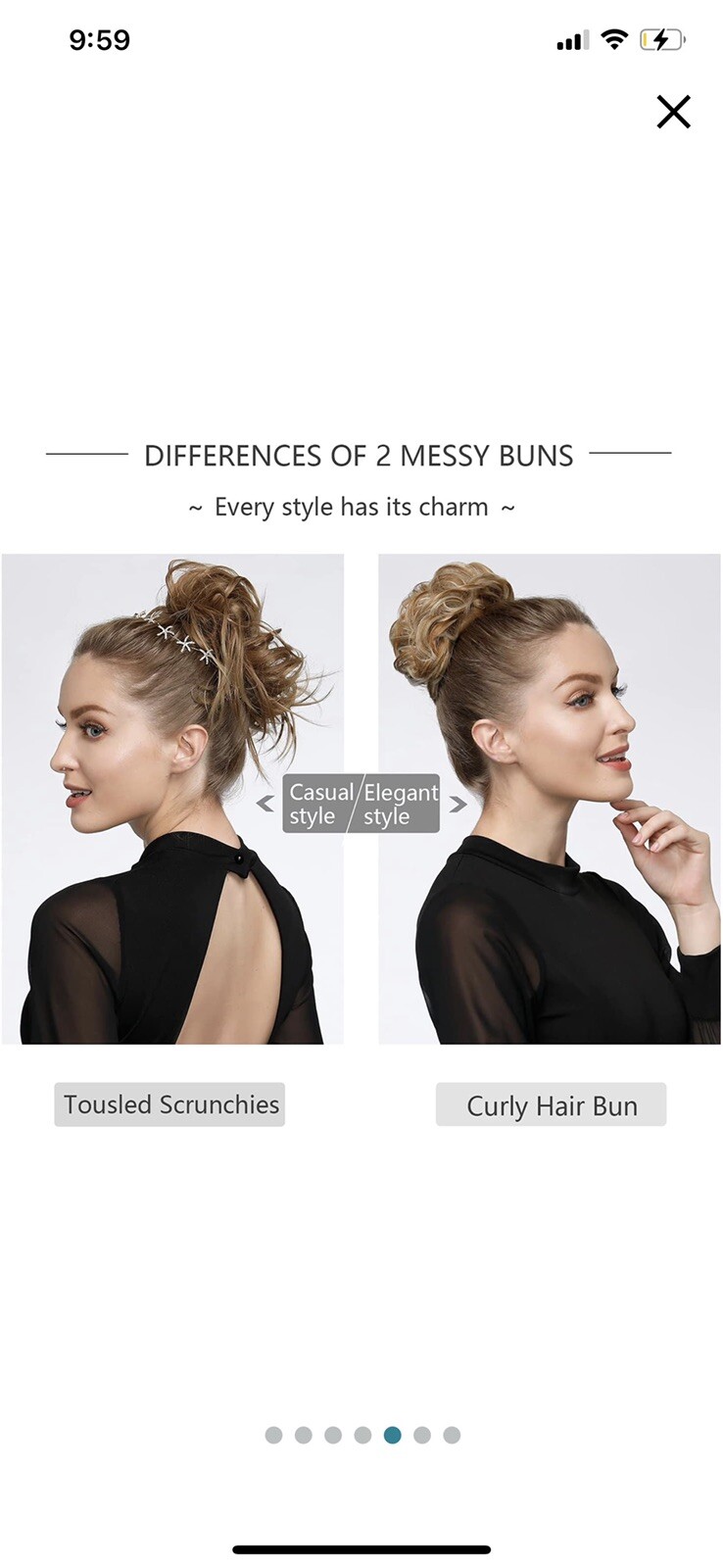 Ponytail Updo Scrunchies Tousle Messy Bun Hair Extensions