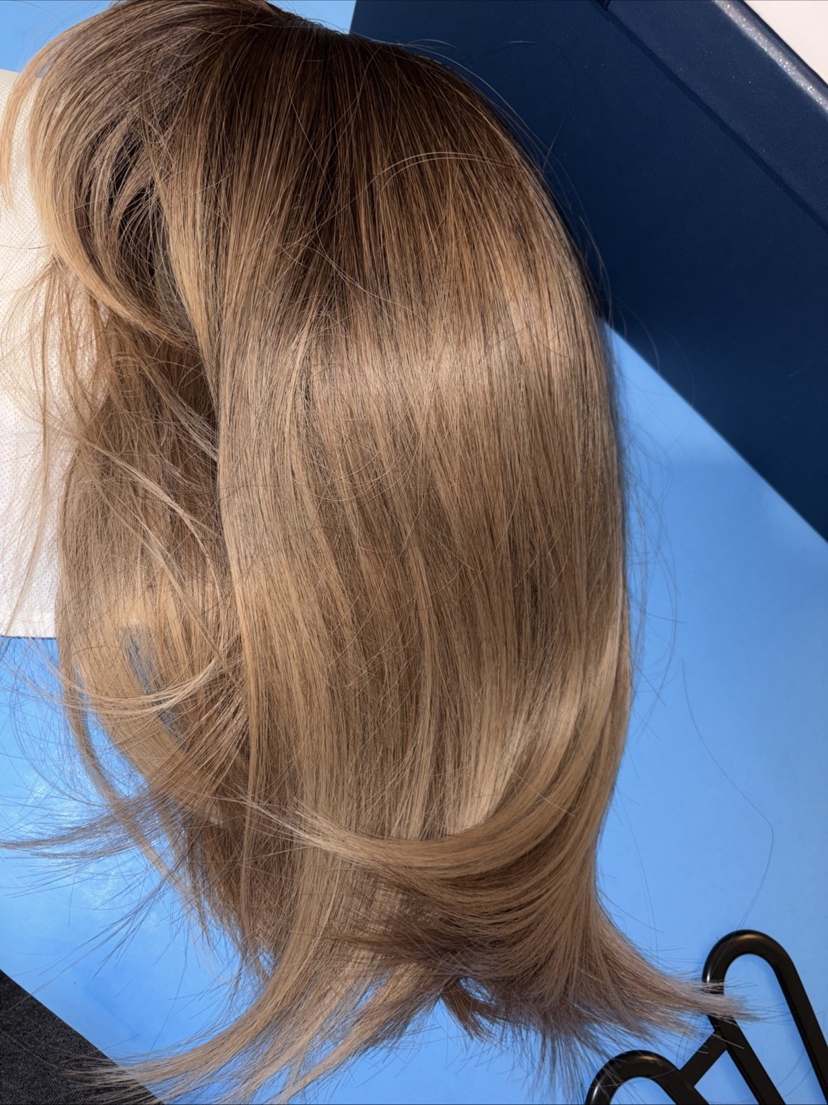 Royal Luxury Wig, Real Hair Mixed Blonde