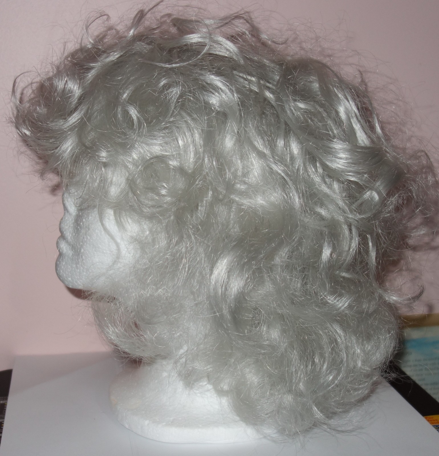 Paula Young Whisperlite Capless Caitlyn Curly Wig – Color #60 White – #8