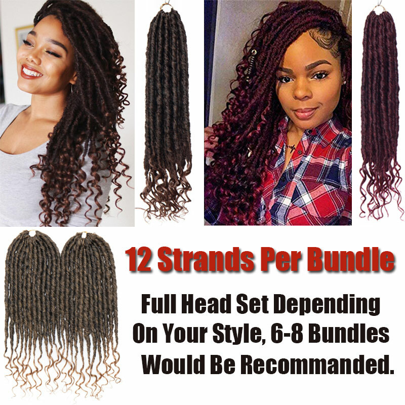 New Locs Hair Crochet Twist Faux Bohemia Locs Braid Braiding Hair Extensions