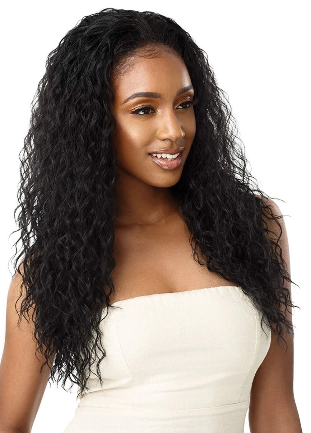 Outre – Quick Weave Half Wig BEACH CURL 24″