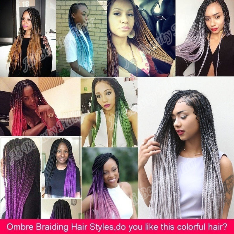 24″ 100g Straight Hair Braids Hair Synthetic Crochet Braiding Hair Extensions